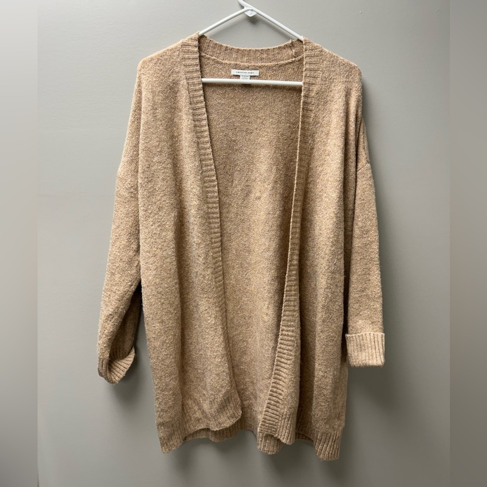 American Eagle Beige Long Cardigan